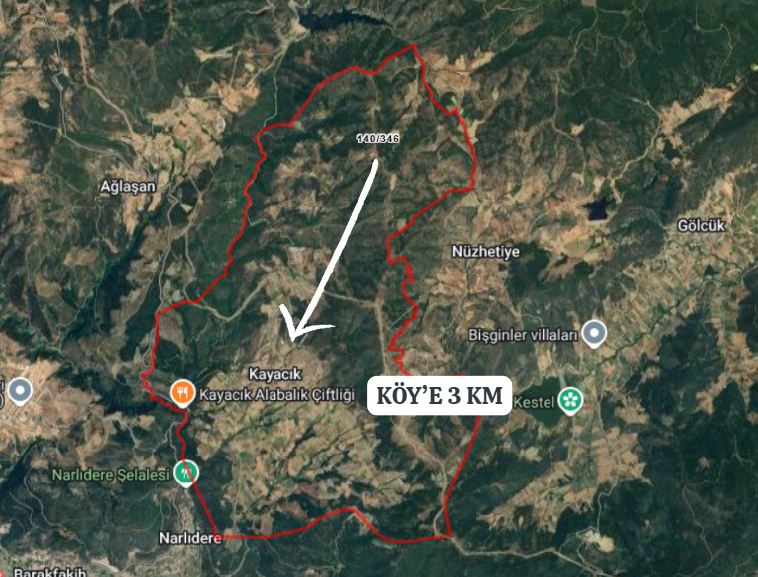 BURSA KESTEL KAYACIK KÖYÜ’NDE 5.523 M²  TARLA SATILIKTIR - BURSA KESTEL fotoğraf 6